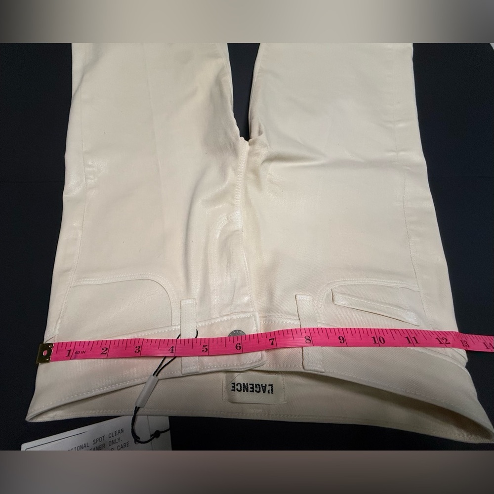 L’Agence Clayton Wide-Leg Coated Jean | NWT | Sz. 23 | French Vanilla | Cream - Picture 15 of 16